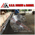 plastic single screw/vented extruder single screw barrel/single screw extruder pvc